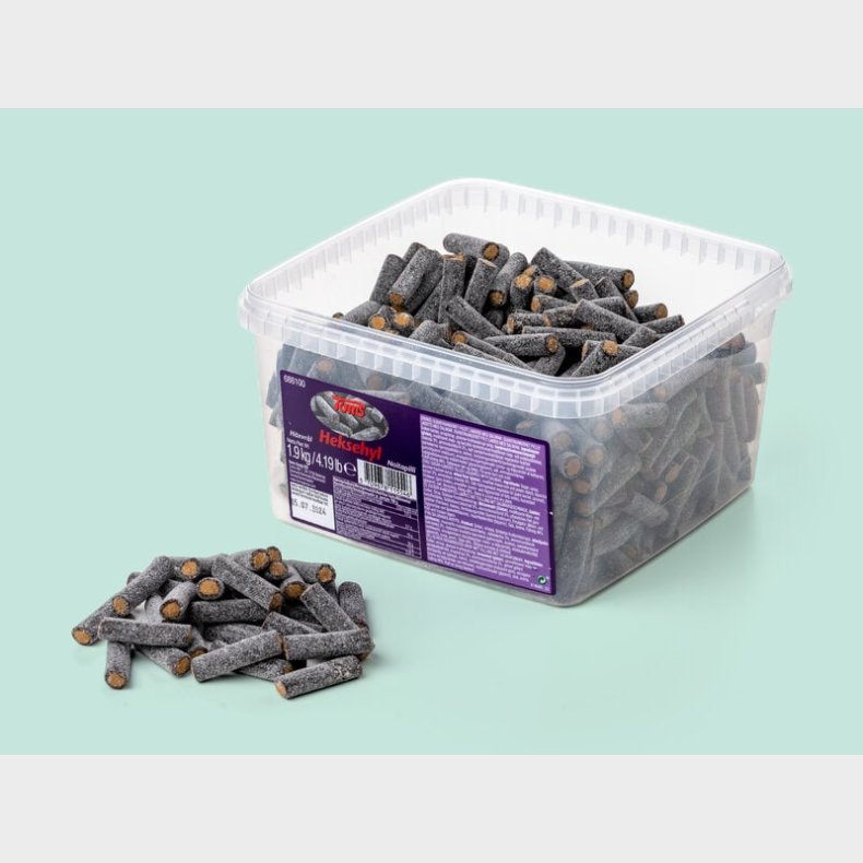 Kandiserede Heksehyl Bland-selv-slik i kasser 1,9 kg