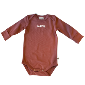 Msli Body Med Navnetryk, Langrmet - Rose - Legekammeraten.dk