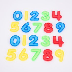 TickiT | Transparente tal 0-9, 20 stk