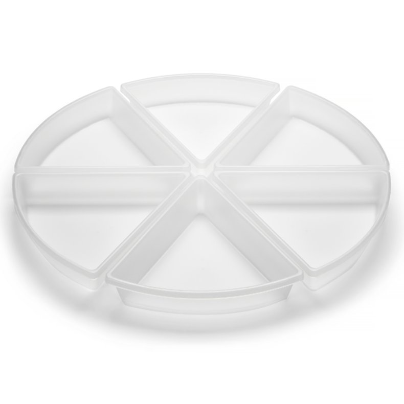 tickit | Sorteringsbakker - Transparente, 6 stk