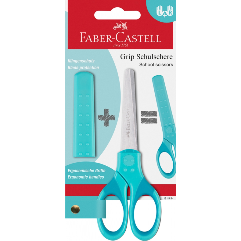 Faber Castell | Brnesaks, til hjre og venstre hnd Turkis