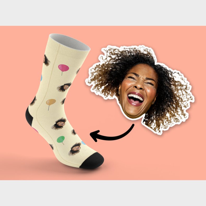 Personlige Strmper med Billede - Festtema