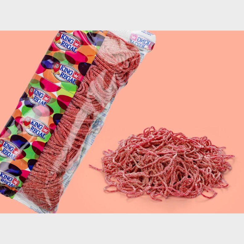 Spaghetti Jordbr Bland-selv slik i pose 1 kg