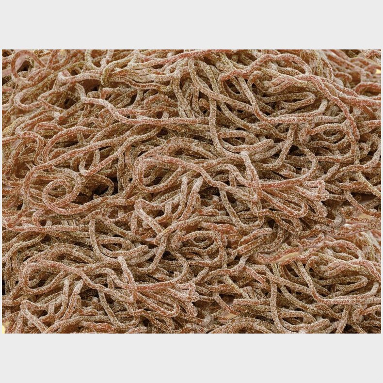 Spaghetti Cola Bland-selv slik i kasser 1 kg