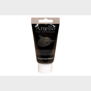Akrylmaling Artello sort pearlized 75ml