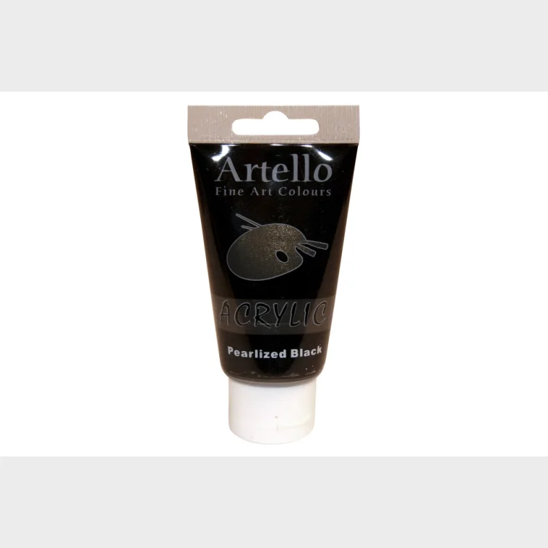 Akrylmaling Artello sort pearlized 75ml