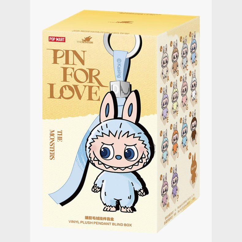 Pop Mart Labubu The Monsters Samlerfigur Pin for Love A-M Blandet Udvalg