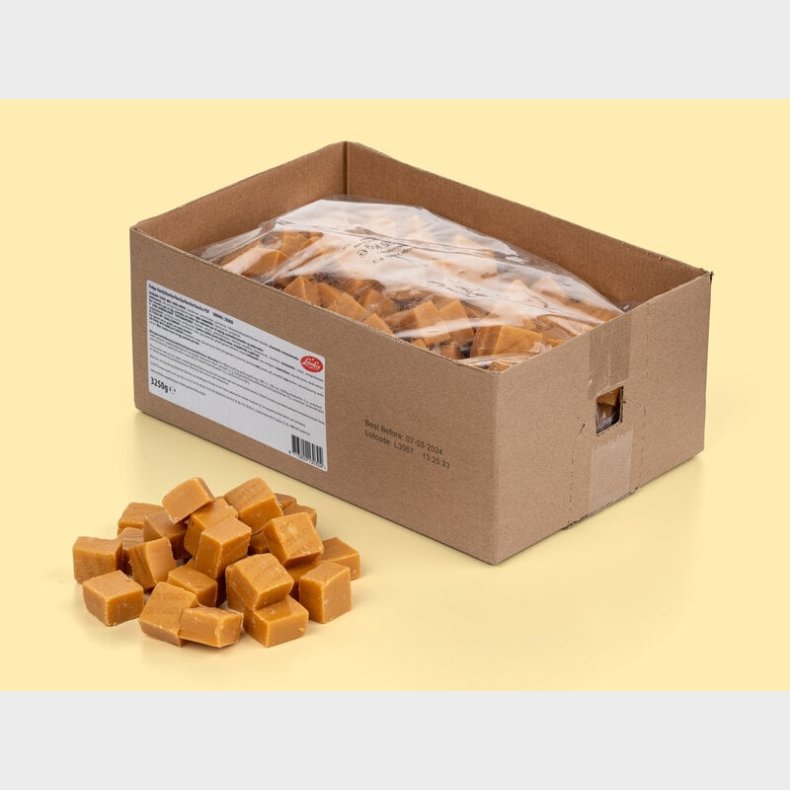 Vaniljefudge Bland-selv slik i kasser 3,2 kg