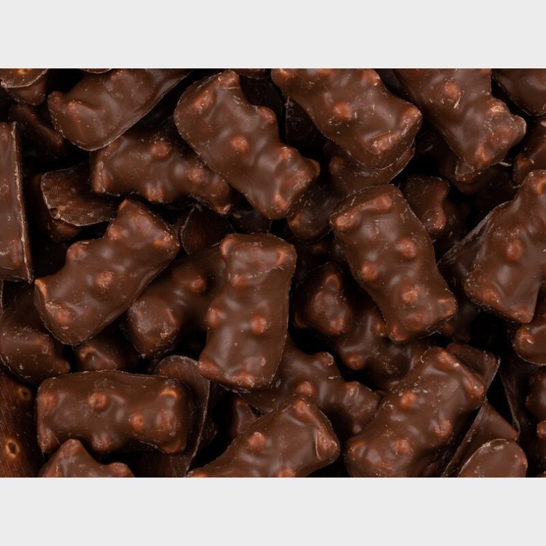Chokoladebj�rne Bland-selv slik i kasser 1,2 kg