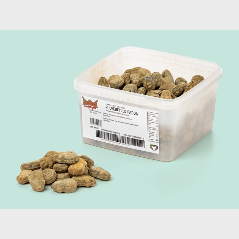 Pulverfyldte Tudser Bland-selv slik i kasser 2 kg