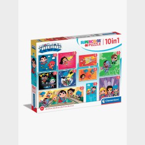 Clementoni Super Color DC Super Friends Puslespil 10-i-1