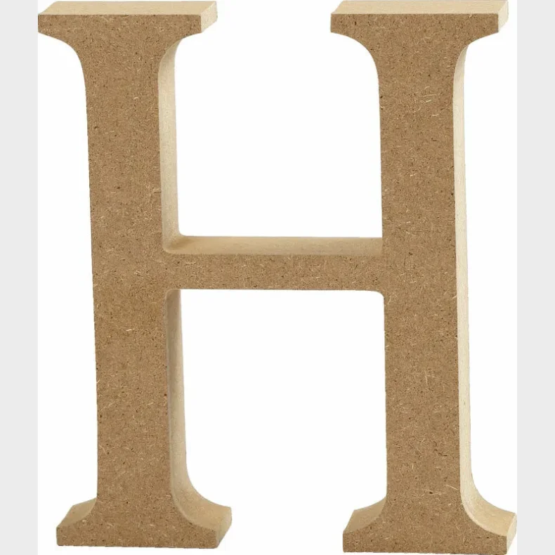 Stort bogstav af tr� - h