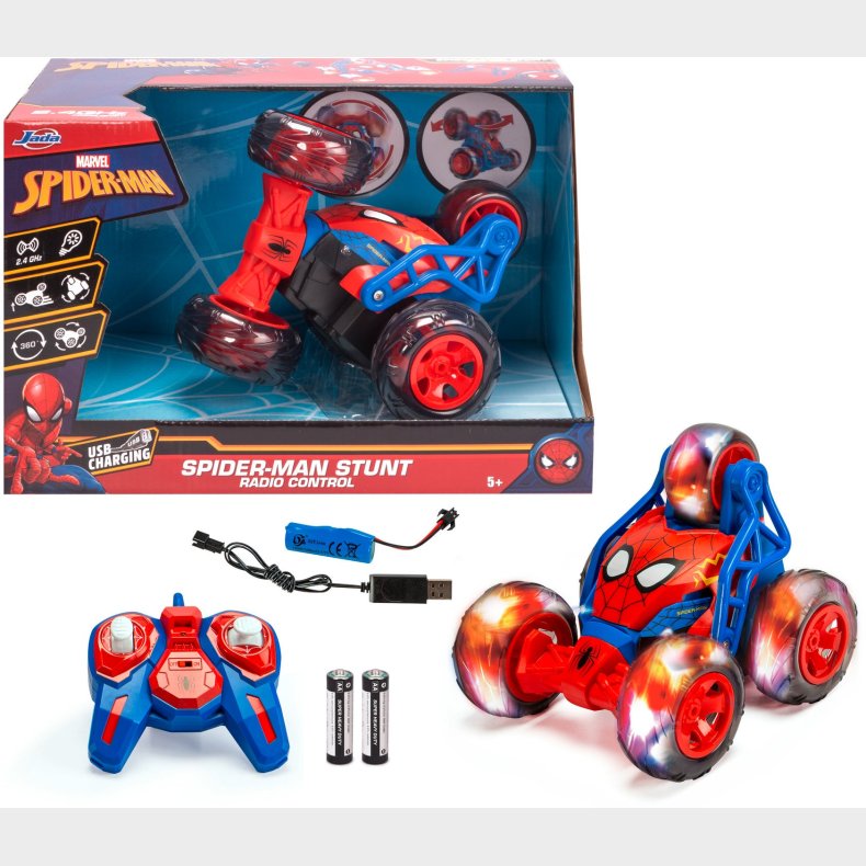 Jada Toys Marvel Spider-Man Fjernstyret Stuntbil 20 cm