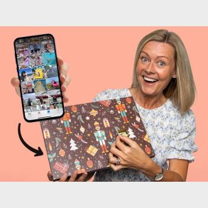 Personlig Chokoladejulekalender med 24 af dine egne Billeder