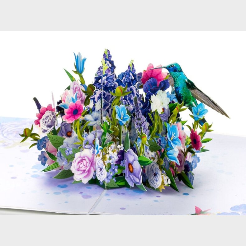 Pop Up-kort - Kolibri