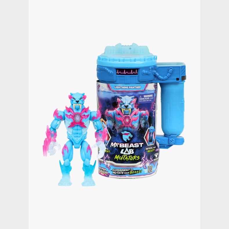 MrBeast Lab Mutators Mutation Chamber Actionfigur Lightning Panther
