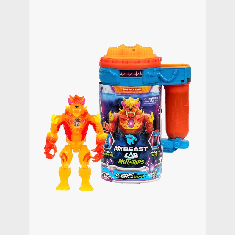 MrBeast Lab Mutators Mutation Chamber Actionfigur Flame Panther
