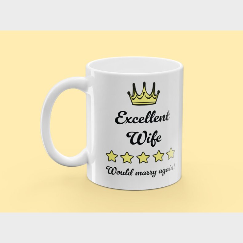 Krus med Tryk - Excellent Wife