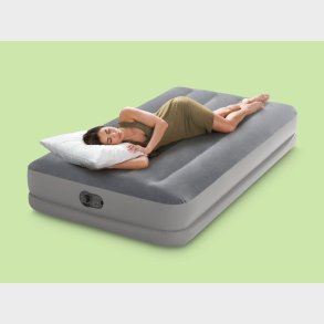 Oppustelig Luftmadras med Indbygget Pumpe - Intex