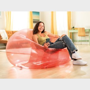 Rosa Oppustelig Skkestol - Intex