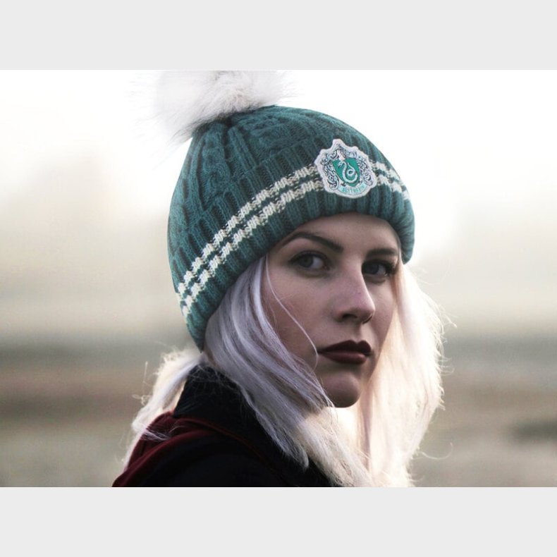 Harry Potter Hue med pompon - Slytherin