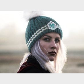 Harry Potter Hue med pompon - Slytherin
