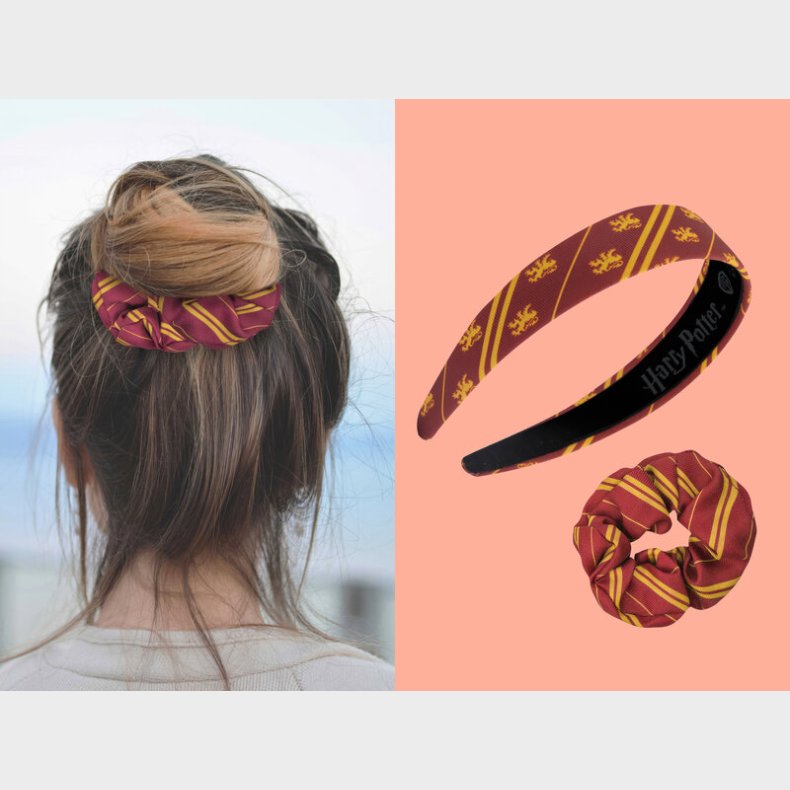 Harry Potter hrbnd og scrunchy - Gryffindor