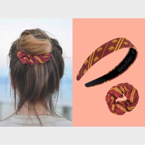 Harry Potter h�rb�nd og scrunchy - Gryffindor