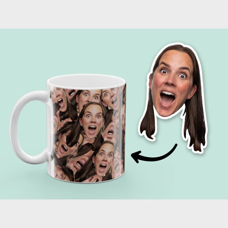 Personligt krus med billede - Multiface