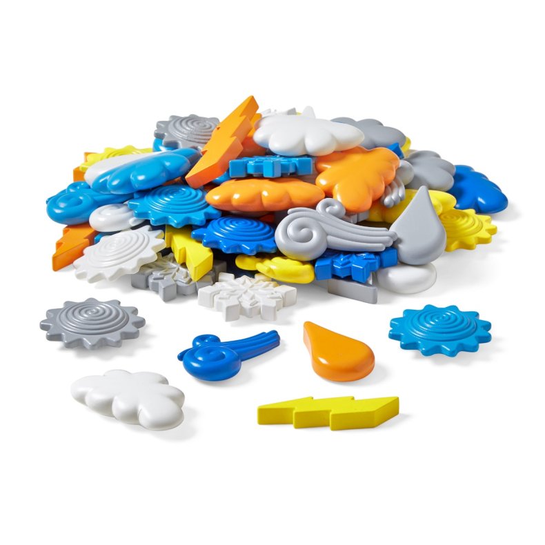 Learning Resources | Tl & Sorter - Vejrsymboler, 72 dele