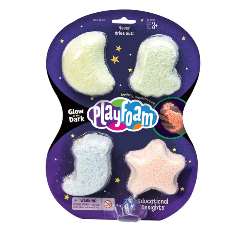 Playfoam 4-pak - Glow in the dark