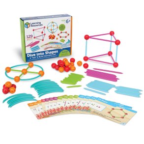 Learning Resources | Geometrisk byggest, 129 dele