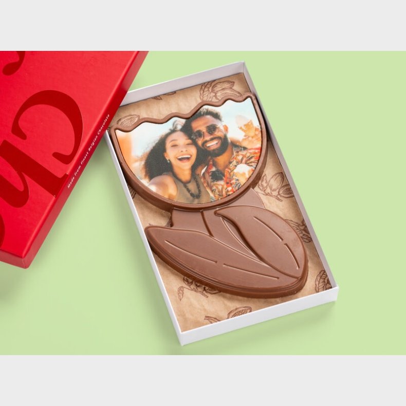 Persnonlig Chokoladeblomst med Billede