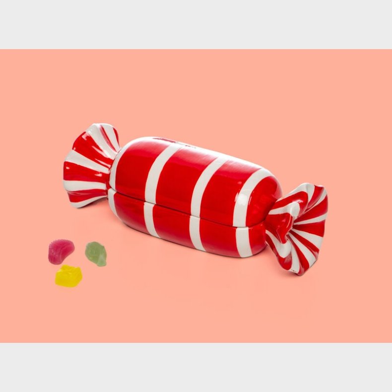 Stribet Karamelskl med Lg