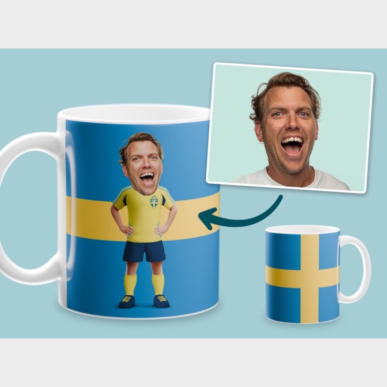 Personlig Krus med Fodboldspiller