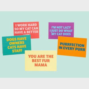 Citatkort Cats - 10-pakke