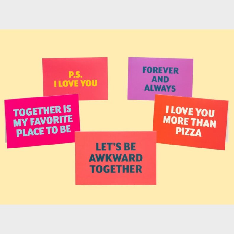 Citatkort Love - 10-pakke