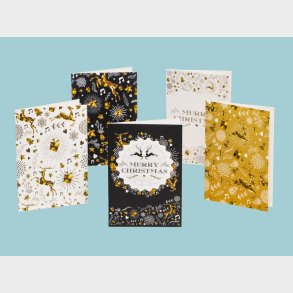 Julekort Christmas - 10-pak