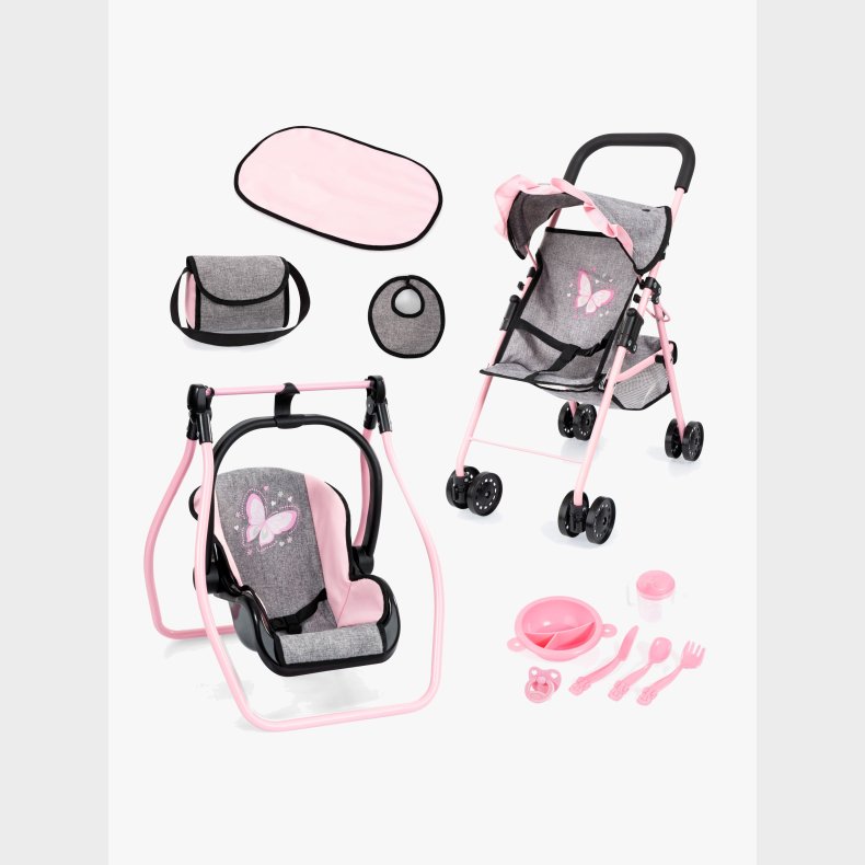 Bayer Design Dukkevogn Buggy S�t, Grey