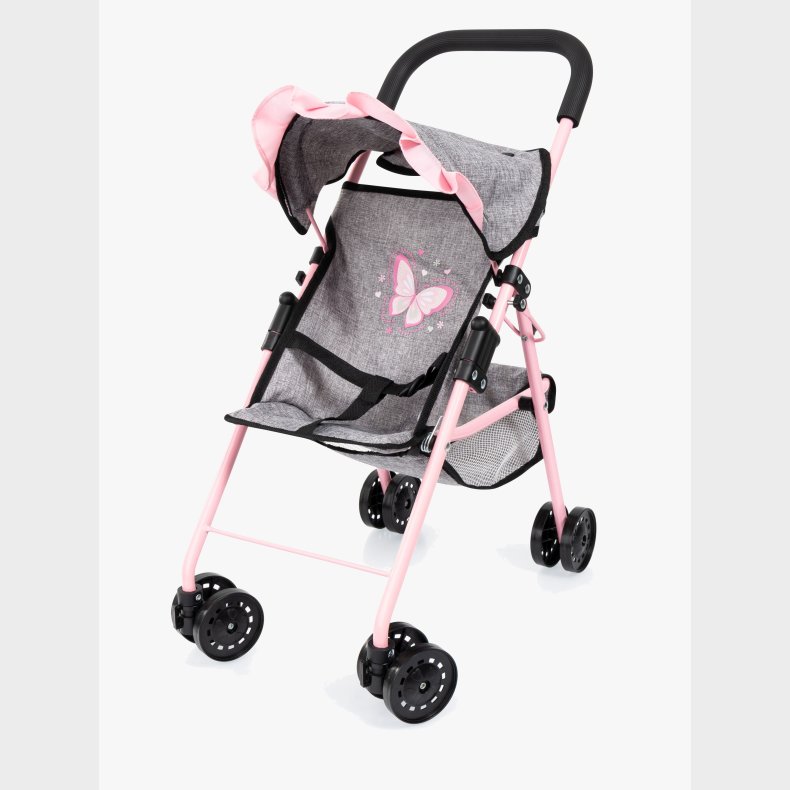 Bayer Design Dukkeklapvogn med Kaleche, Gr�