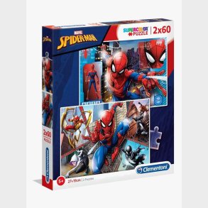 Marvel Spider-Man Puslespil 2x60 Brikker