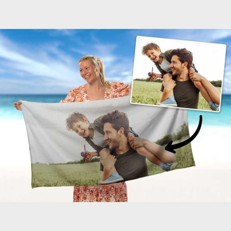 Personligt Badehndklde med Foto