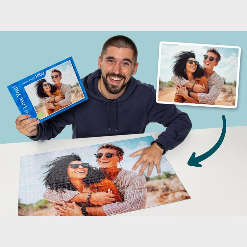 Personligt puslespil 60-1000 brikker