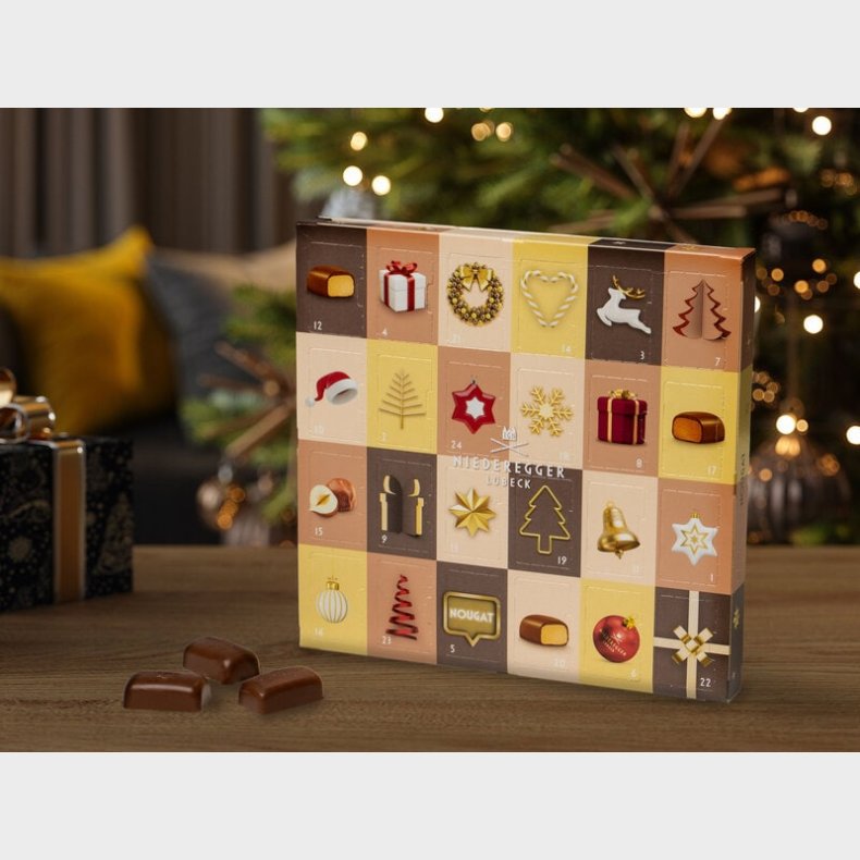 Julekalender med Nougat - Niederegger
