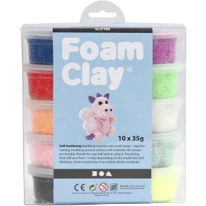Foam clay glitter