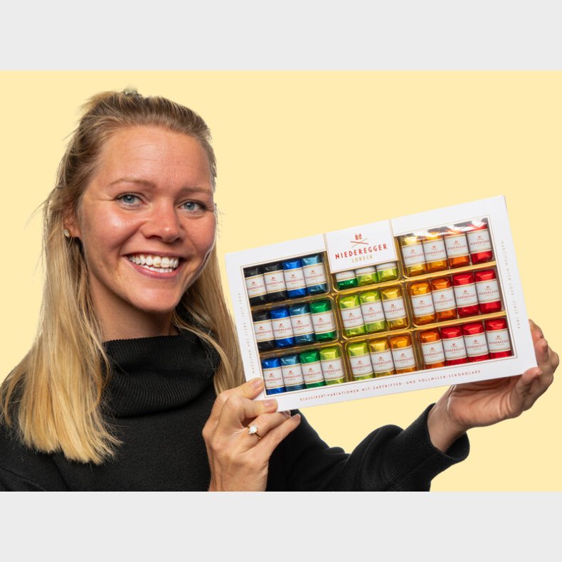 Chokoladeske med Marcipan 400 gram - Niederegger