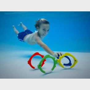 Dykkeringe Fisk 4-pak - Intex