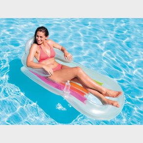 Oppustelig Bademadras med Rygln - Intex