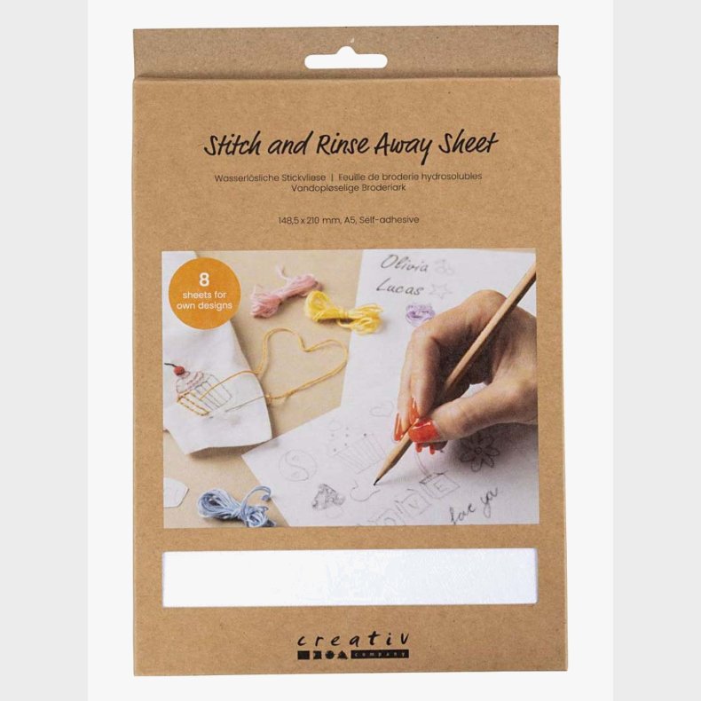 Creativ Company Vandopl�selig Broderiark A5 8 st