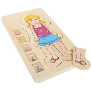 Tr� Puslespil Anatomi pige